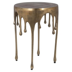MASUTA DE CAFEA LAILA BRUSHED GOLD 43Ø, 825200, CONFECTIONATA DIN ALUMINIU, STIL MODERN
