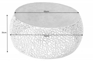 MASUTA DE CAFEA, LEAF 75CM, COD 43227, METAL, DESIGN INDUSTRIAL - Img 4