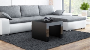 MASUTA DE CAFEA LIVING TESS KWADRAT NEAGRA DESIGN MODERN CM