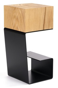 MASUTA DE CAFEA NEAGRA EGON DIN LEMN STIL MODERN B2 - Img 4