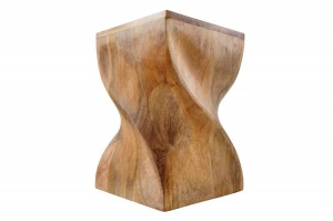 MASUTA DE CAFEA/TABURET 45CM, TWIST, LEMN MASIV, DESIGN MODERN, COD 43849 - Img 5