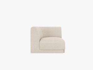 MODUL CANAPEA MILEY, BEJ, CU TAPITERIE DIN TEXTIL BOUCLE BALOO, MICADONI