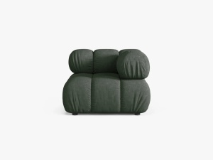 MODUL COLTAR BELLIS, VERDE INCHIS, CU TAPITERIE DIN TEXTIL STRUCTURAT LIBERTY, MICADONI