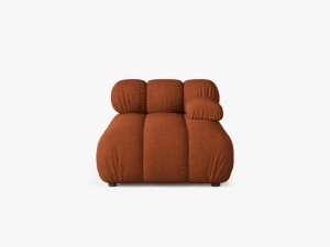 MODUL SEZLONG COLTAR BELLIS, PE DREAPTA, CARAMIZIU, CU TAPITERIE DIN TEXTIL STRUCTURAT LIBERTY, MICADONI