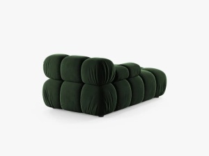 MODUL SEZLONG COLTAR BELLIS, PE STANGA, VERDE SMARALD, CU TAPITERIE DIN CATIFEA VENUS, MICADONI - Img 4