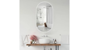 OGLINDA BAIE REA EGG, CU LED, 60x80CM, DIN STICLA, CALITATE SUPERIOARA - Img 4