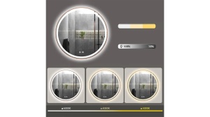 OGLINDA BAIE REA MMJ, CU LED, 70CM, CUPRU PERIAT, DIN STICLA, CALITATE SUPERIOARA - Img 6
