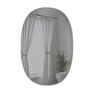 OGLINDA BEVY OVAL 24x36 SMOKE, FUMURIE, STIL MODERN B2
