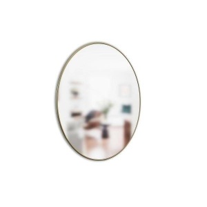 OGLINDA DE PERETE ROTUNDA, HUBBA, AURIE, 86 CM, STIL MODERN, B2 - Img 6