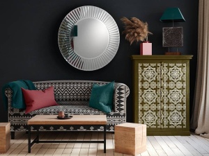 OGLINDA DECORATIVA 100CM, ZEUS, 29-E13, DESIGN MODERN, SCHULLER - Img 3