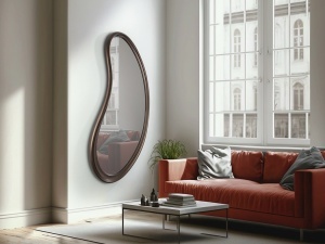 OGLINDA DEOSEBITA, 166CM, DIN PU SI OGLINDA, DESIGN MODERN, SCHULLER