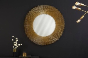 OGLINDA MODERNA 92CM,SUNHINE , COD 41761, STIL MODERN, REALIZATA DIN METAL DE CULOARE AURIE - Img 2