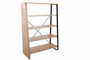 ORGANIZATOR OFFICE 155CM CU ETAJERE, STUDIO, COD 40987, DIN METAL SI MDF, STIL INDUSTRIAL - Img 6