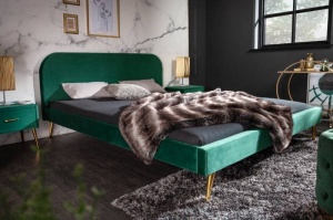 PAT DUBLU 140X200CM, FAMOUS, CATIFEA VERDE SMARALD, COD 39694, STIL MODERN - Img 8