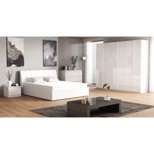 PAT DUBLU ALB 160x200 ITALIA NEW STIL MODERN TK