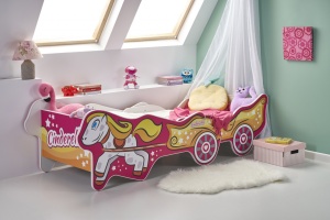 PAT PENTRU COPII CINDERELLA MULTICOLOR STIL MODERN HALMAR - Img 1