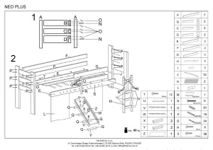 PAT PENTRU COPII NEO PLUS, DESIGN MODERN, HALMAR - Img 2