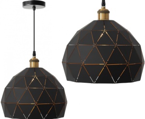PENDUL BLACK GOLD APP248-1CP, 29x22 cm, NEGRU SI AURIU, DIN METAL, STIL MODERN, TU