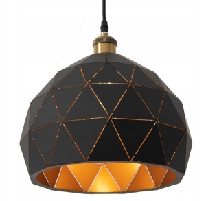 PENDUL BLACK GOLD APP248-1CP, 29x22 cm, NEGRU SI AURIU, DIN METAL, STIL MODERN, TU - Img 2