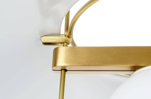 PENDUL CU LED-URI FUENTE, ALAMA/ALB, DIN METAL SI STICLA, STIL MODERN, B2 - Img 4