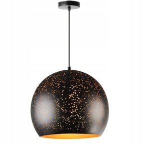 PENDUL EDISON OPENWORK APP235-1CP, 35x30 cm, NEGRU AURIU, DIN METAL, STIL MODERN, TU - Img 2