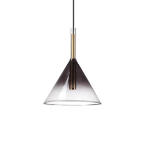 PENDUL EMPIRE SP1 CONO, FUMURIU, DIN STICLA, STIL MODERN