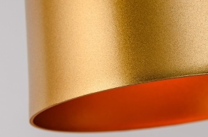 PENDUL FOX ROSE GOLD, 25x123cm, NEGRU SI ROZ AURIU, DIN ALUMINIU DE INALTA CALITATE, STIL MODERN, TU - Img 5