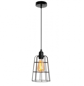 PENDUL LH2014, LOFT STYLE, 14x25/77 cm, NEGRU, DIN OTEL SI METAL DE INALTA CALITATE, STIL MODERN, TU - Img 5
