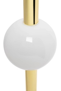 PENDUL LIBRA 60, AURIU/ALB, DIN METAL SI STICLA, STIL MODERN - Img 3