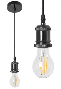 PENDUL LUMO BLACK, 5x100 cm, NEGRU, DIN ALUMINIU, STIL MODERN, TU