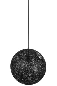 PENDUL LUNA 40, NEGRU, DIN CANEPA, STIL MODERN, B2