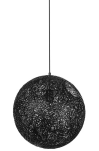 PENDUL LUNA 60, NEGRU, DIN CANEPA, STIL MODERN, B2