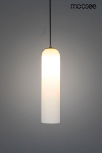 PENDUL SLACK ALB, CONFECTIONAT DIN STICLA SI OTEL, STIL MODERN - Img 2