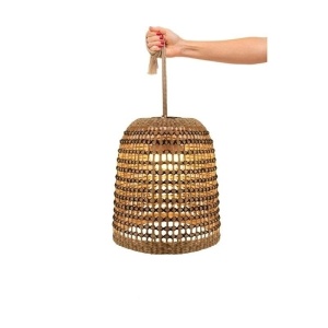 PENDUL SUSPENDAT POSITANO 35, CONFECTIONAT DIN FIBRE NATURALE, CU BATERIE IN&OUT - Img 2