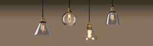 PENDUL VERTO B APP044-1CP / APP045-1CP, 18x19/80 cm, TRANSPARENT SI NEGRU, DIN STICLA SI METAL, STIL MODERN, TU - Img 6