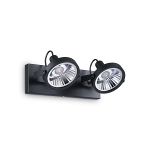 PLAFONIERA GLIM PL2, NEGRU, DIN METAL, STIL MODERN