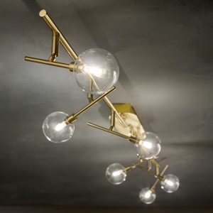 PLAFONIERA MARACAS PL6, ALAMA, DIN METAL, STIL VINTAGE - Img 2