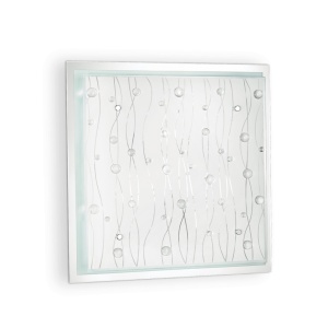 PLAFONIERA OCEAN PL3, TRANSPARENT, DIN STICLA, STIL MODERN