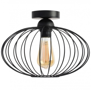 PLAFONIERA RETRO PARMA GY180803, 17x23x30 cm, NEGRU, DIN OTEL SI METAL DE INALTA CALITATE, STIL MODERN, TU