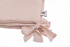 PROTECTIE PENTRU PAT BEBELUSI LINEN ROZ PRAFUIT BA - Img 2