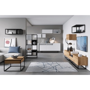 RAFT SUSPENDAT SPRING ER30, GRAFIT/NEGRU, DIN DTD LAMINAT, STIL MODERN, TK - Img 3