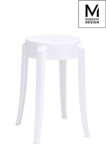 SCAUN ALB , CONFECTIONAT DIN POLIPROPILENA CALMAR STIL MODERN