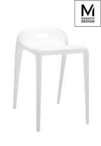 SCAUN ALB DIN POLIPROPILENA GRIP STIL MODERN B2 - Img 2