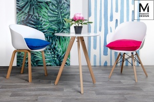SCAUN ALB MODESTO FLOWER STIL MODERN B2
