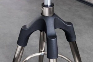 SCAUN BAR, INDUSTRIAL 80CM, REALIZAT DIN METAL ARGINTIU, TELESCOPIC, COD 43655 - Img 3
