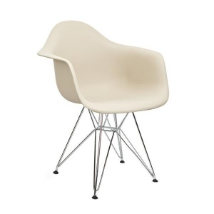 SCAUN BEJ DIN POLIPROPILENA DAR SILVER STIL MODERN B2