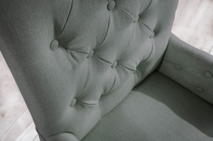 SCAUN CLASIC DE DINING, CASTLE GRI, DIN LEMN SI TEXTIL, COD 40075 - Img 4