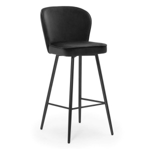 SCAUN DE BAR AINE 70, NEGRU/NEGRU, STIL MODERN