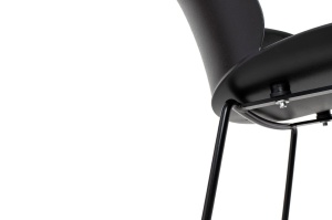 SCAUN DE BAR ALTO 66 NEGRU, DIN METAL, STIL MODERN - Img 3