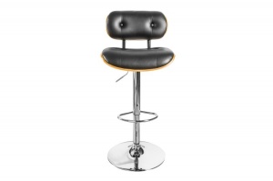 SCAUN DE BAR, CLASSICO NEGRU/NUC 115CM, STIL RETRO VINTAGE